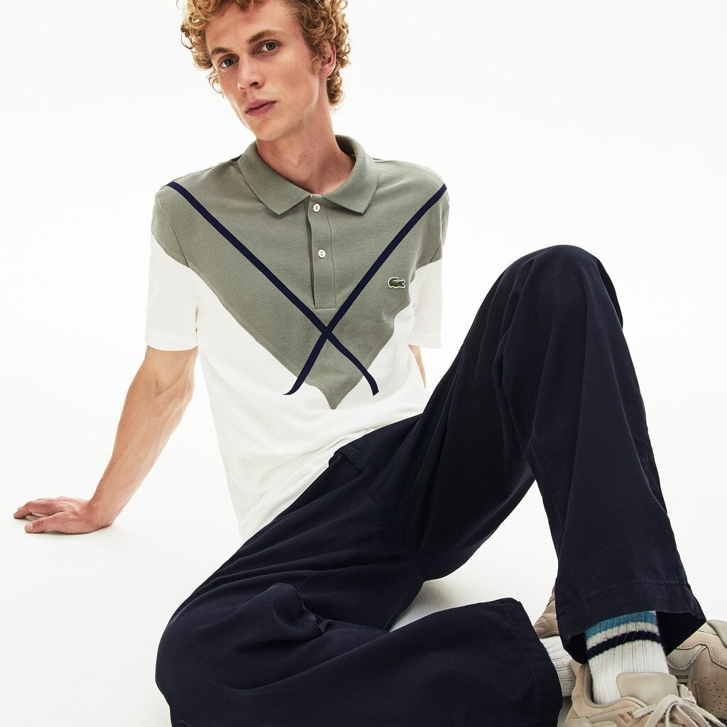 Men's Made In France Jacquard Cotton Piqué Polo Shirt / Lacoste