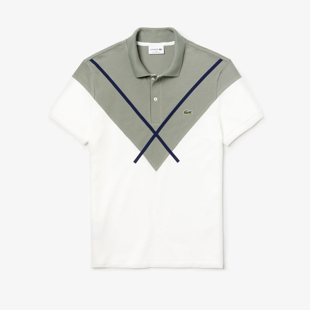 Men's Made In France Jacquard Cotton Piqué Polo Shirt / Lacoste