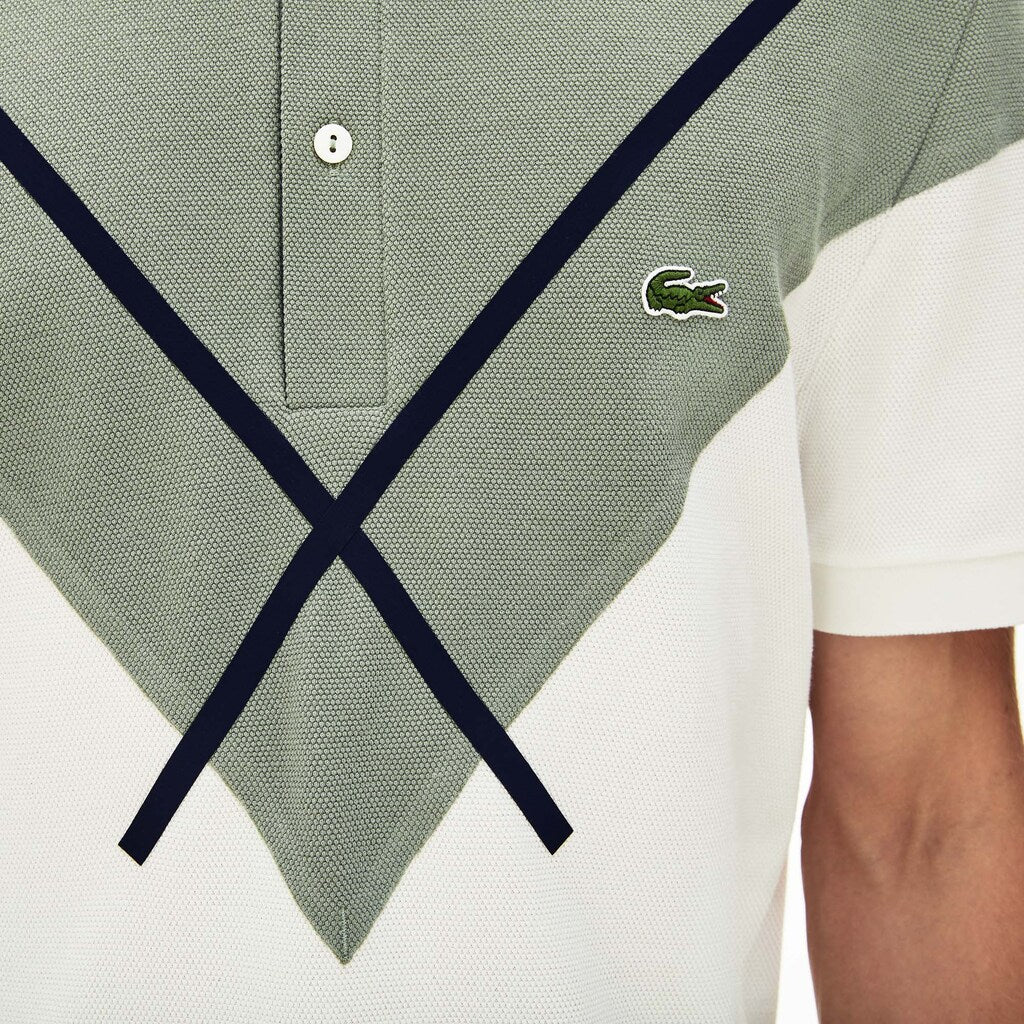 Men's Made In France Jacquard Cotton Piqué Polo Shirt / Lacoste