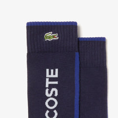Men's SPORT Striped And Logo Socks / Lacoste