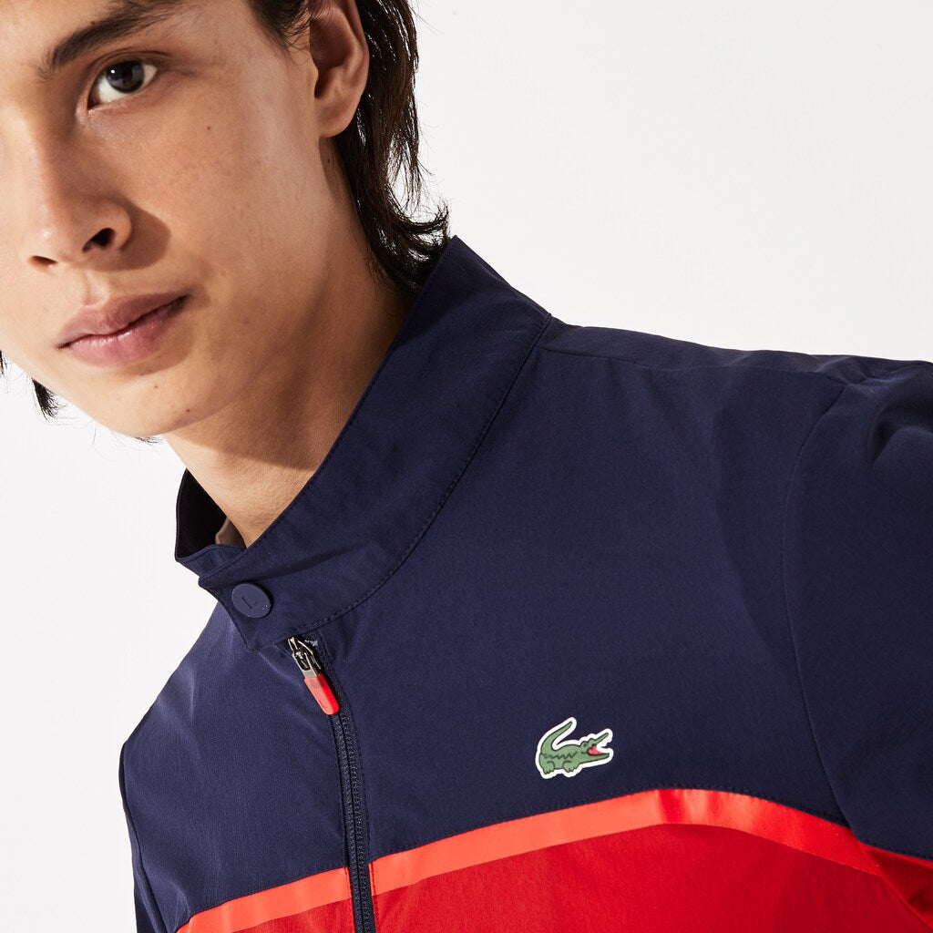 Men's SPORT Color-Blocked Lightweight Stretch Zip Jacket / Lacoste
