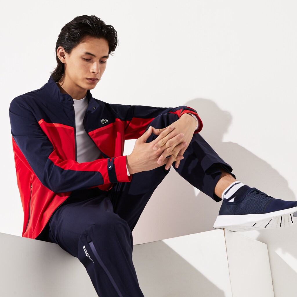 Men's SPORT Color-Blocked Lightweight Stretch Zip Jacket / Lacoste