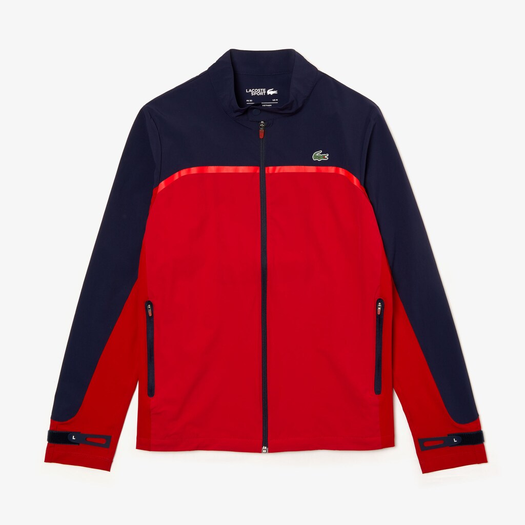 Men's SPORT Color-Blocked Lightweight Stretch Zip Jacket / Lacoste
