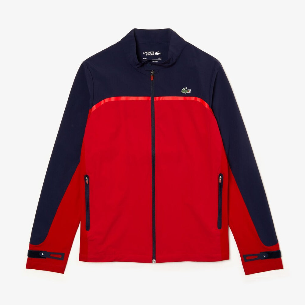 Men's SPORT Color-Blocked Lightweight Stretch Zip Jacket / Lacoste