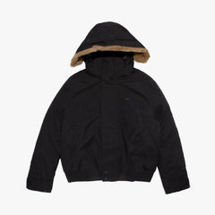 Men's Detachable Faux Fur Hood Short Quilted Parka / Lacoste