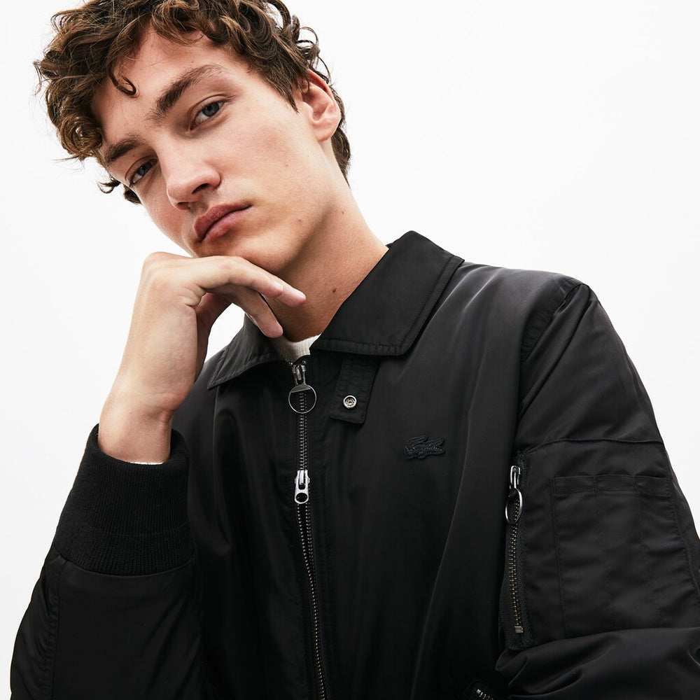 Men's Sherpa Collar Padded Bomber Jacket / Lacoste
