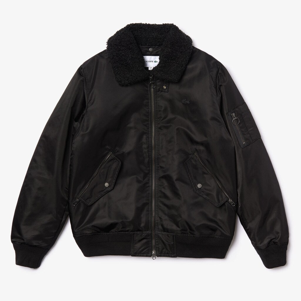 Men's Sherpa Collar Padded Bomber Jacket / Lacoste