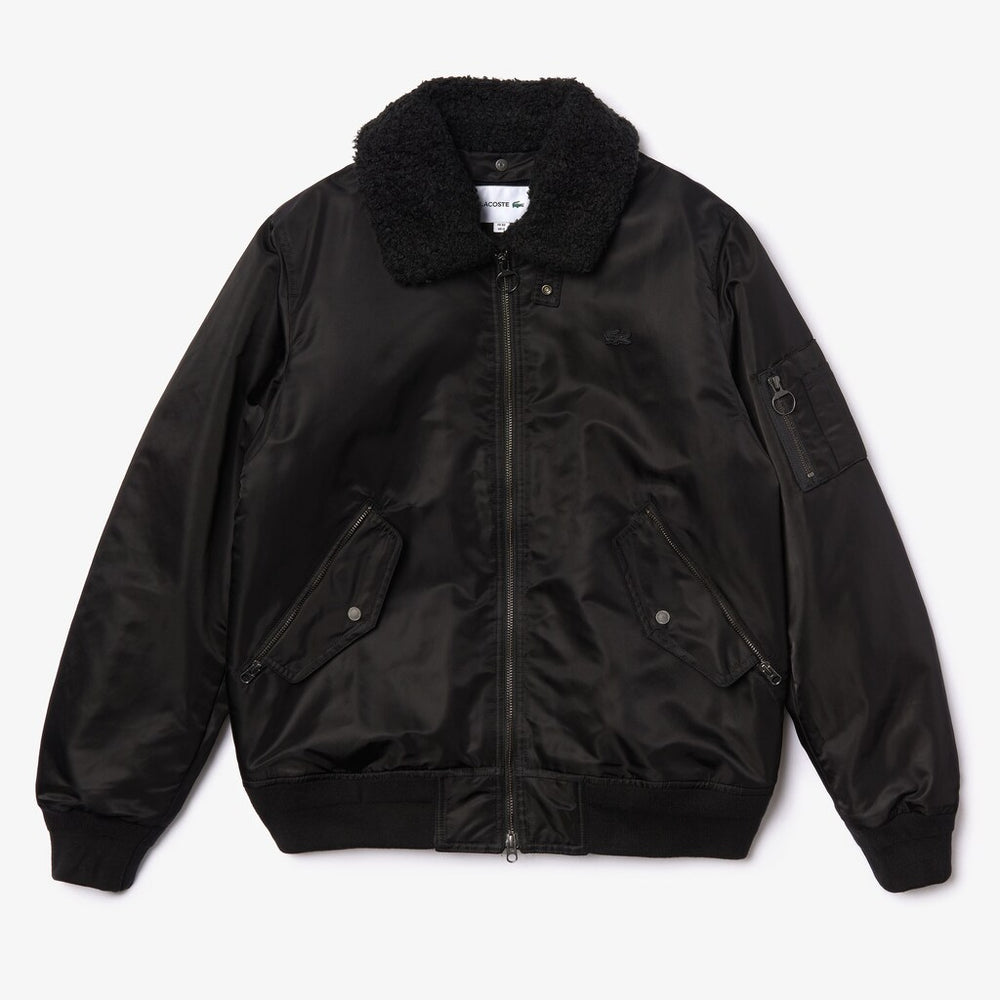 Men's Sherpa Collar Padded Bomber Jacket / Lacoste