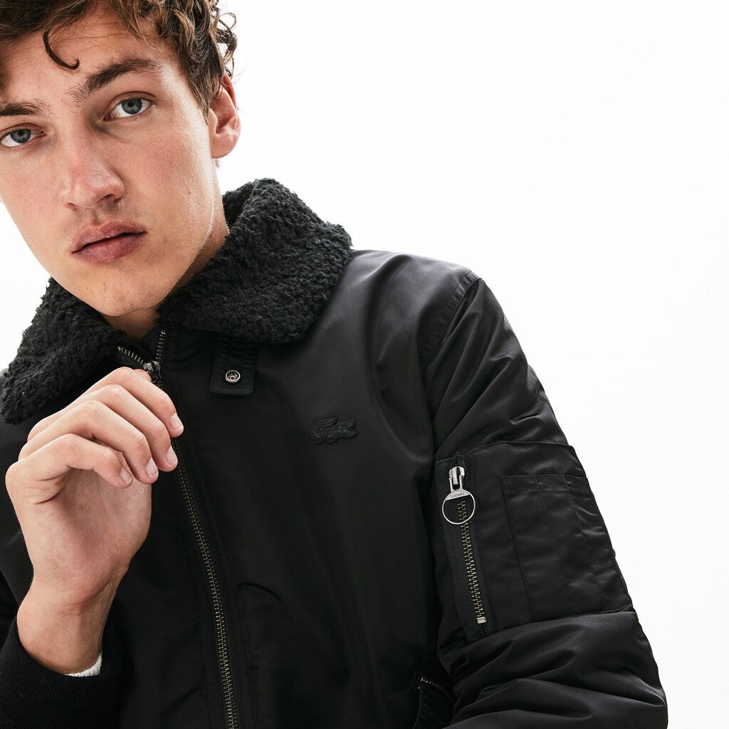 Men's Sherpa Collar Padded Bomber Jacket / Lacoste