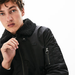Men's Sherpa Collar Padded Bomber Jacket / Lacoste
