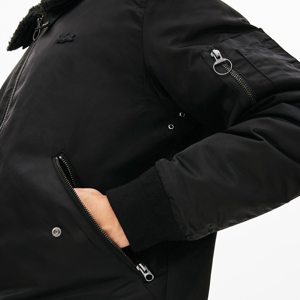 Men's Sherpa Collar Padded Bomber Jacket / Lacoste