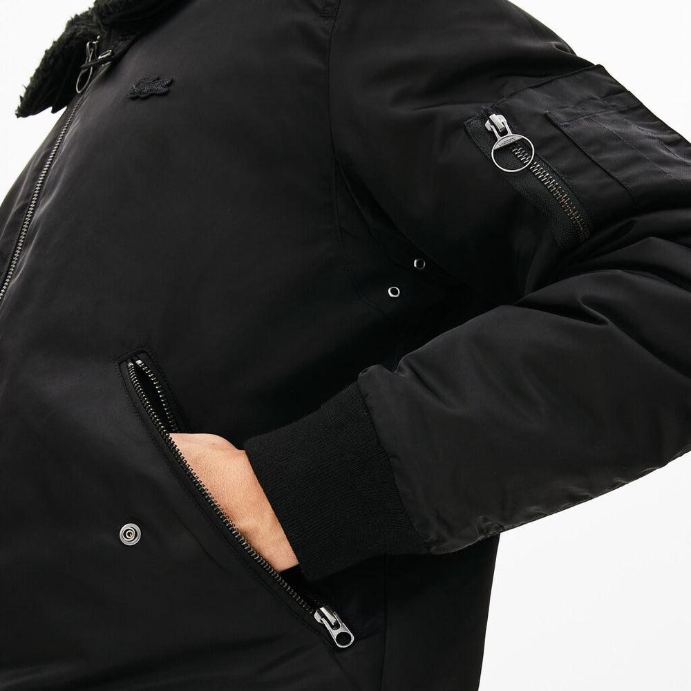 Men's Sherpa Collar Padded Bomber Jacket / Lacoste