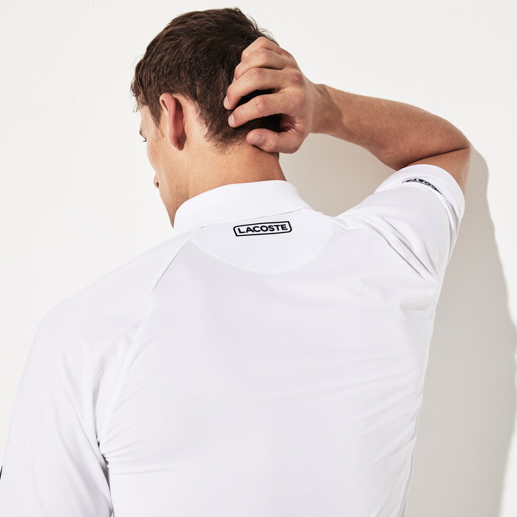 Men's SPORT Novak Djokovic Stretch Print Jersey Polo / Lacoste