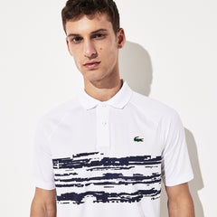 Men's SPORT Novak Djokovic Stretch Print Jersey Polo / Lacoste