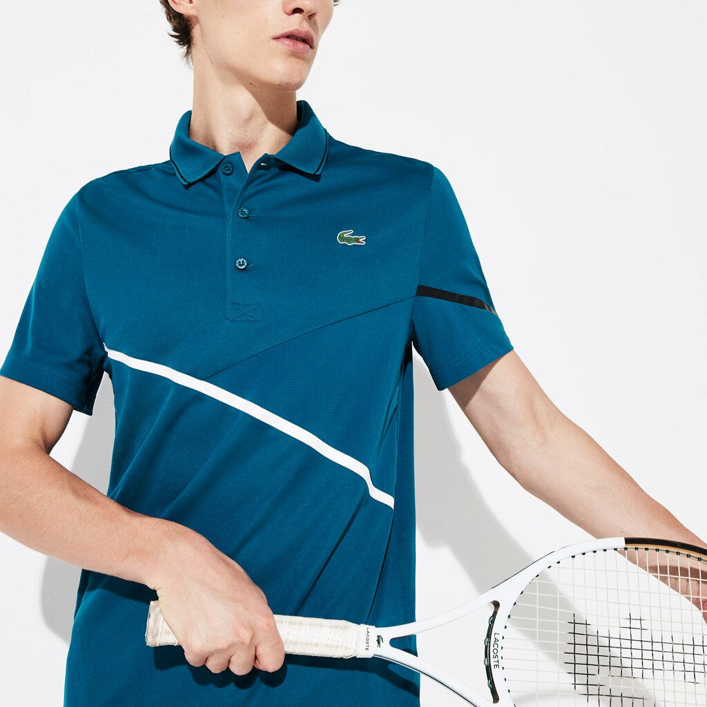 Men's SPORT Mesh-Paneled Piqué Tennis Polo / Lacoste