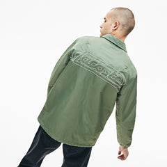 Men's LIVE Buttoned Embroidered Coach Jacket / Lacoste