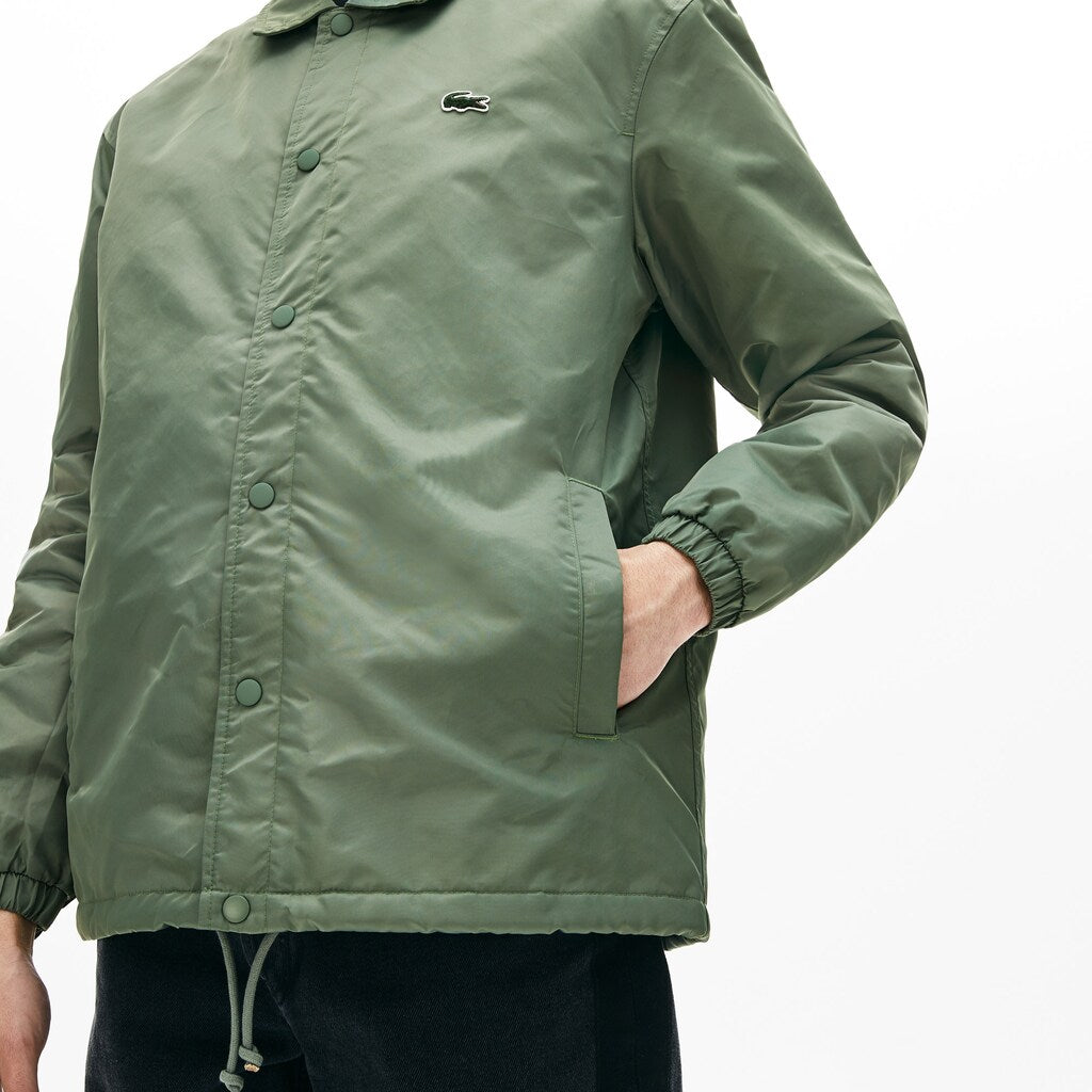 Men's LIVE Buttoned Embroidered Coach Jacket / Lacoste