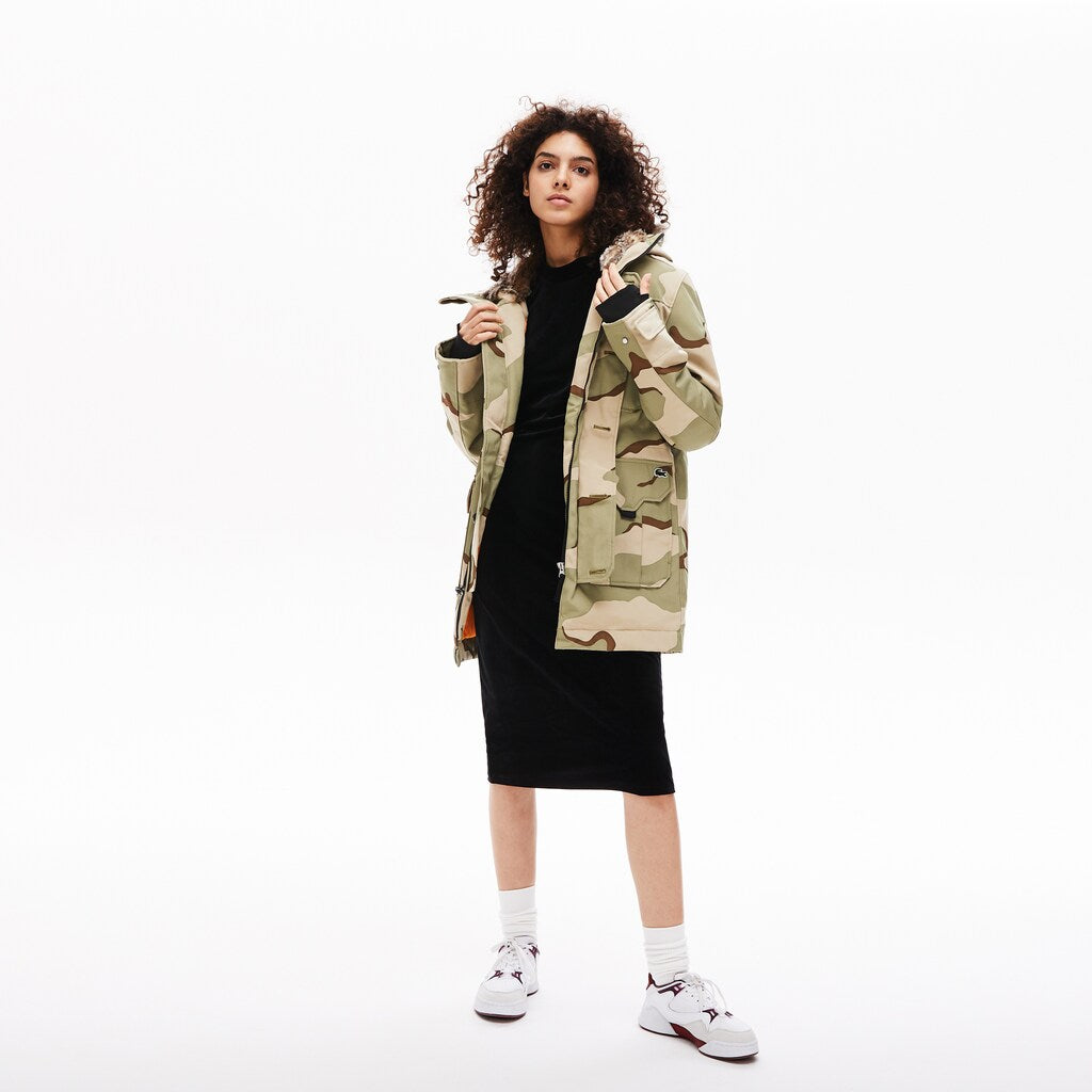 Unisex Lacoste LIVE Faux Fur Hooded Parka / Lacoste
