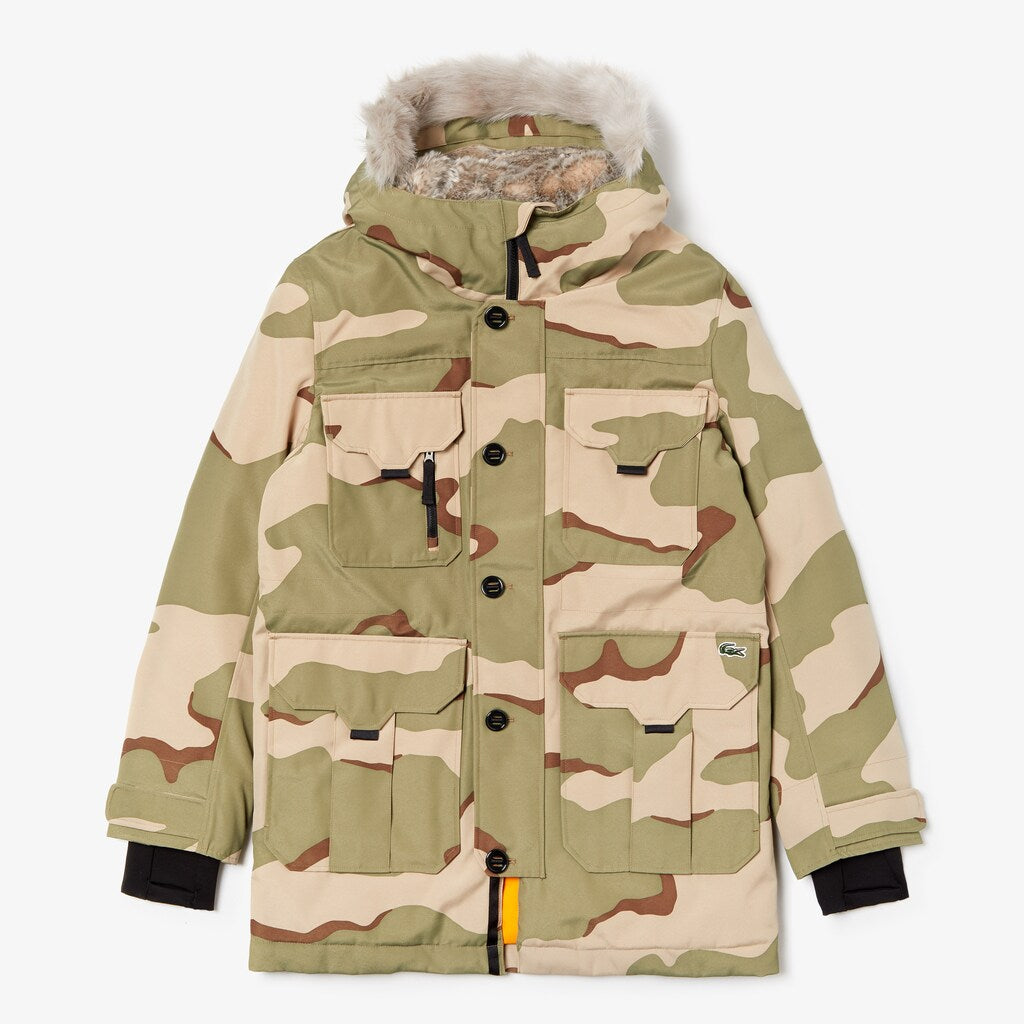 Unisex Lacoste LIVE Faux Fur Hooded Parka / Lacoste