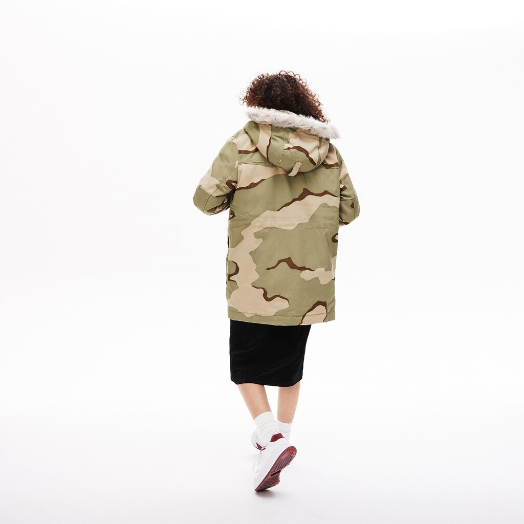 Unisex Lacoste LIVE Faux Fur Hooded Parka / Lacoste