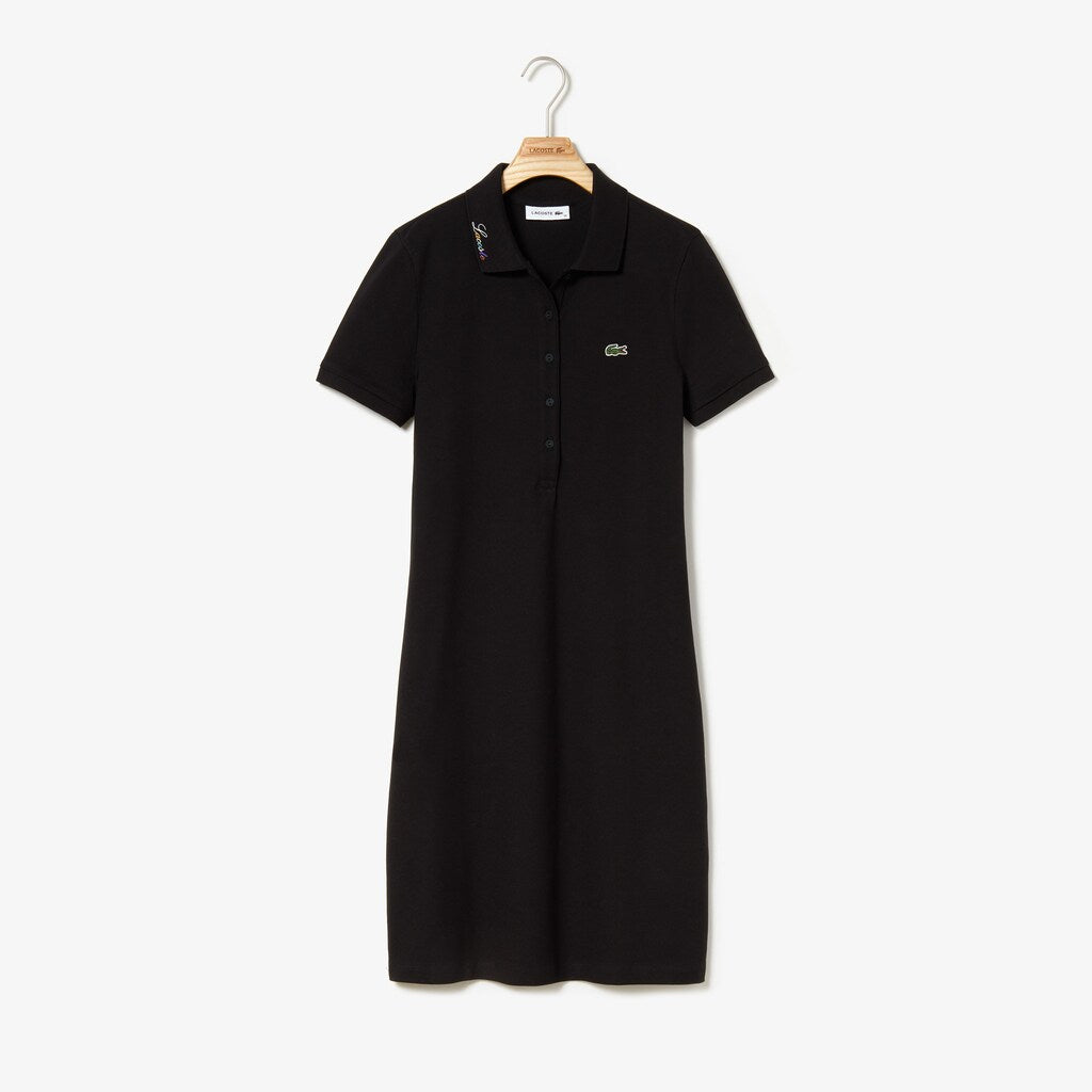 Women's Rainbow Script Collar Polo Dress / Lacoste