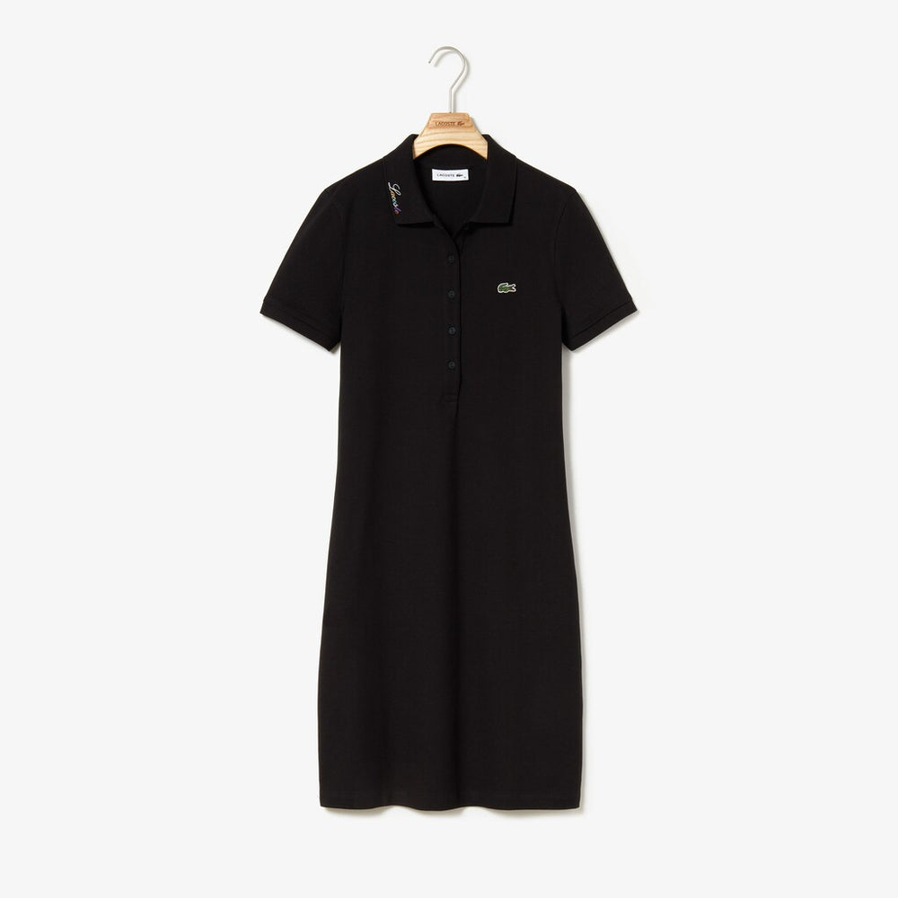 Women's Rainbow Script Collar Polo Dress / Lacoste