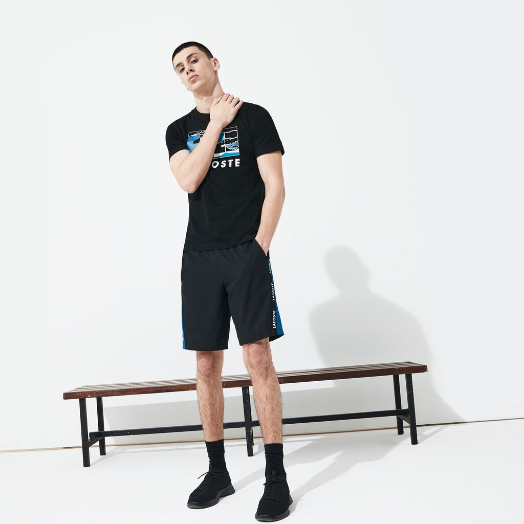 Men's SPORT Logo Two-Tone Shorts / Lacoste