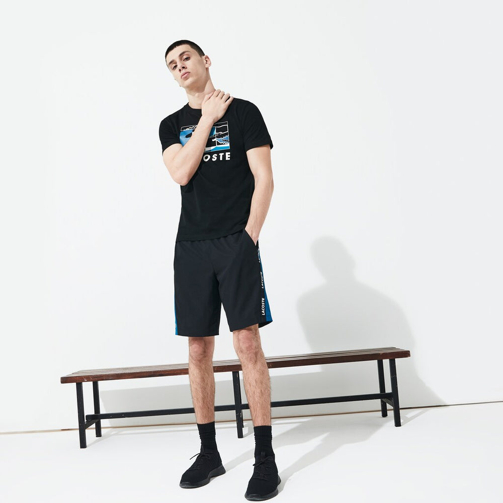 Men's SPORT Logo Two-Tone Shorts / Lacoste