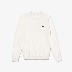 Men's Crewneck Texturized Cotton Sweater / Lacoste
