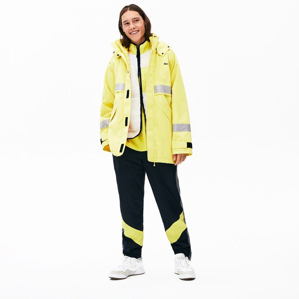Unisex LIVE Reflective-Stripe Canvas Parka / Lacoste