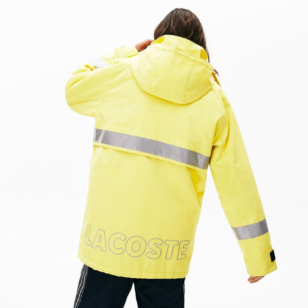 Unisex LIVE Reflective-Stripe Canvas Parka / Lacoste