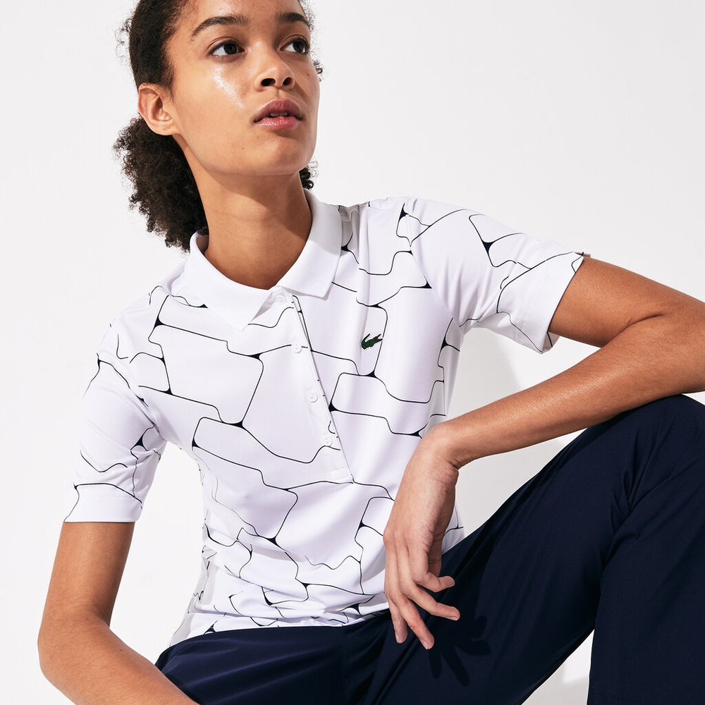 Women's SPORT Printed Stretch Jersey Golf Polo / Lacoste