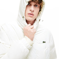 Men's Detachable Hood Water-Resistant Quilted Jacket / Lacoste