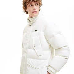Men's Detachable Hood Water-Resistant Quilted Jacket / Lacoste