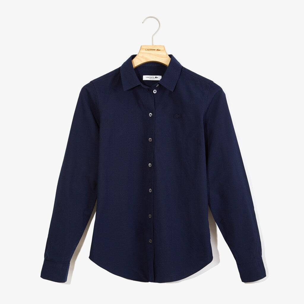 Women's Regular Fit Oxford Cotton Shirt / Lacoste