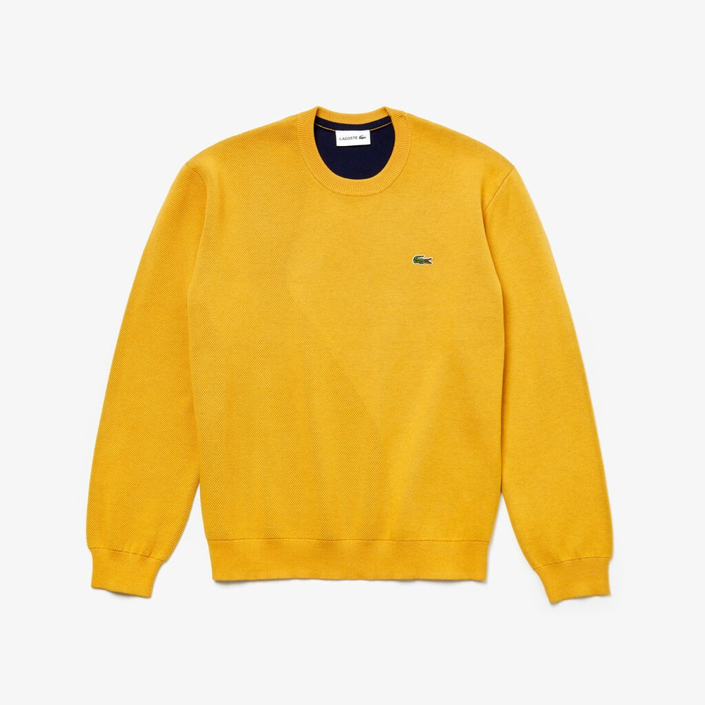 Men's Crewneck Textured Thermoregulating Sweater / Lacoste