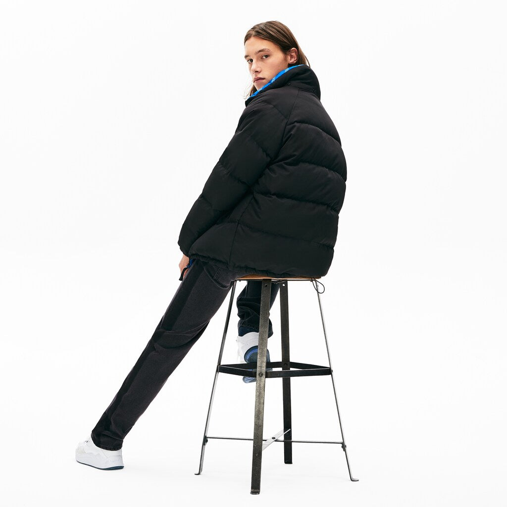 Men's LIVE Print-Lined Reversible Quilted Jacket / Lacoste