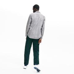 Men's Slim Fit Glen Plaid Cotton Shirt / Lacoste