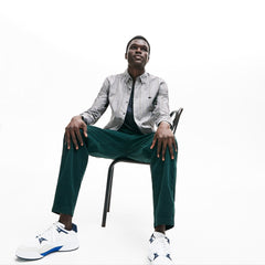 Men's Slim Fit Glen Plaid Cotton Shirt / Lacoste