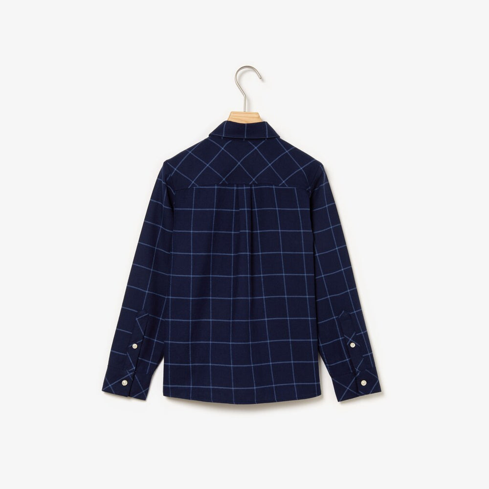 Boys' Check Flannel Shirt / Lacoste