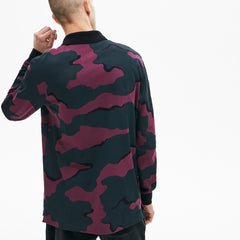 Men's LIVE Loose Fit Camo Cotton Polo Shirt / Lacoste