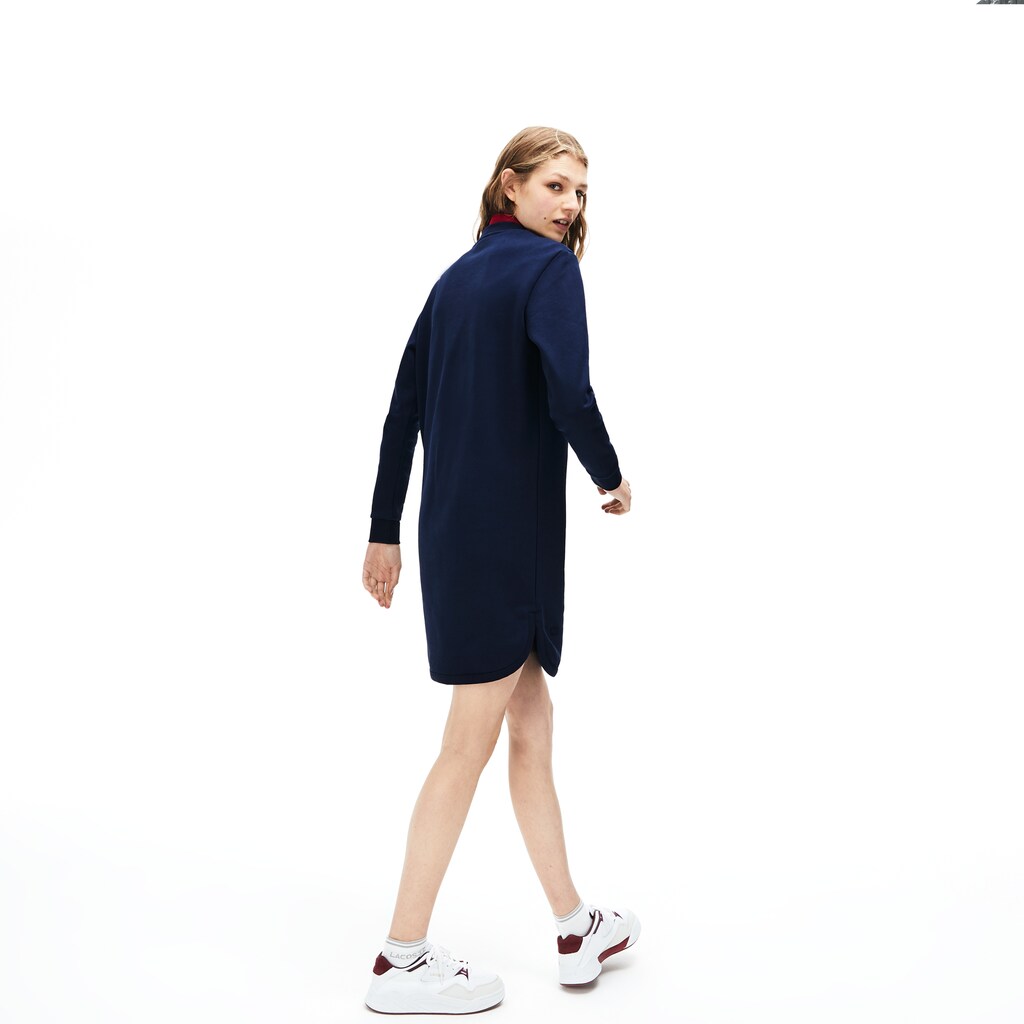 Women's 3D-Lettering Fleece Sweatshirt Dress / Lacoste