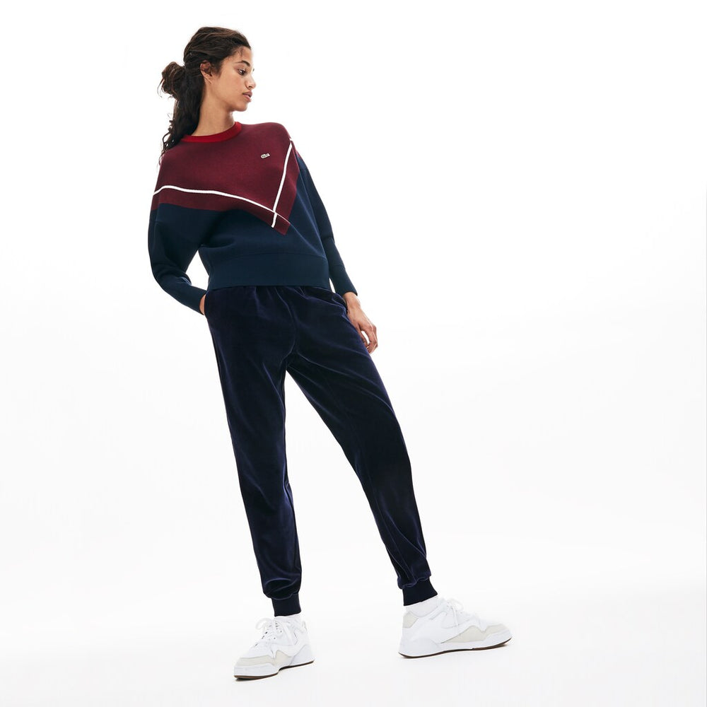 Women's Tapered Velour Terry Sweatpants / Lacoste