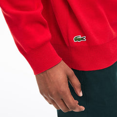 Men's Crewneck Signature-Logo Knit Sweater / Lacoste