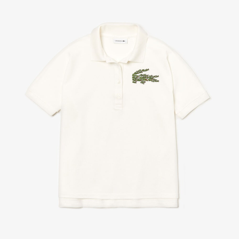 Women's Relaxed Fit Croco Magic Logo Piqué Polo / Lacoste