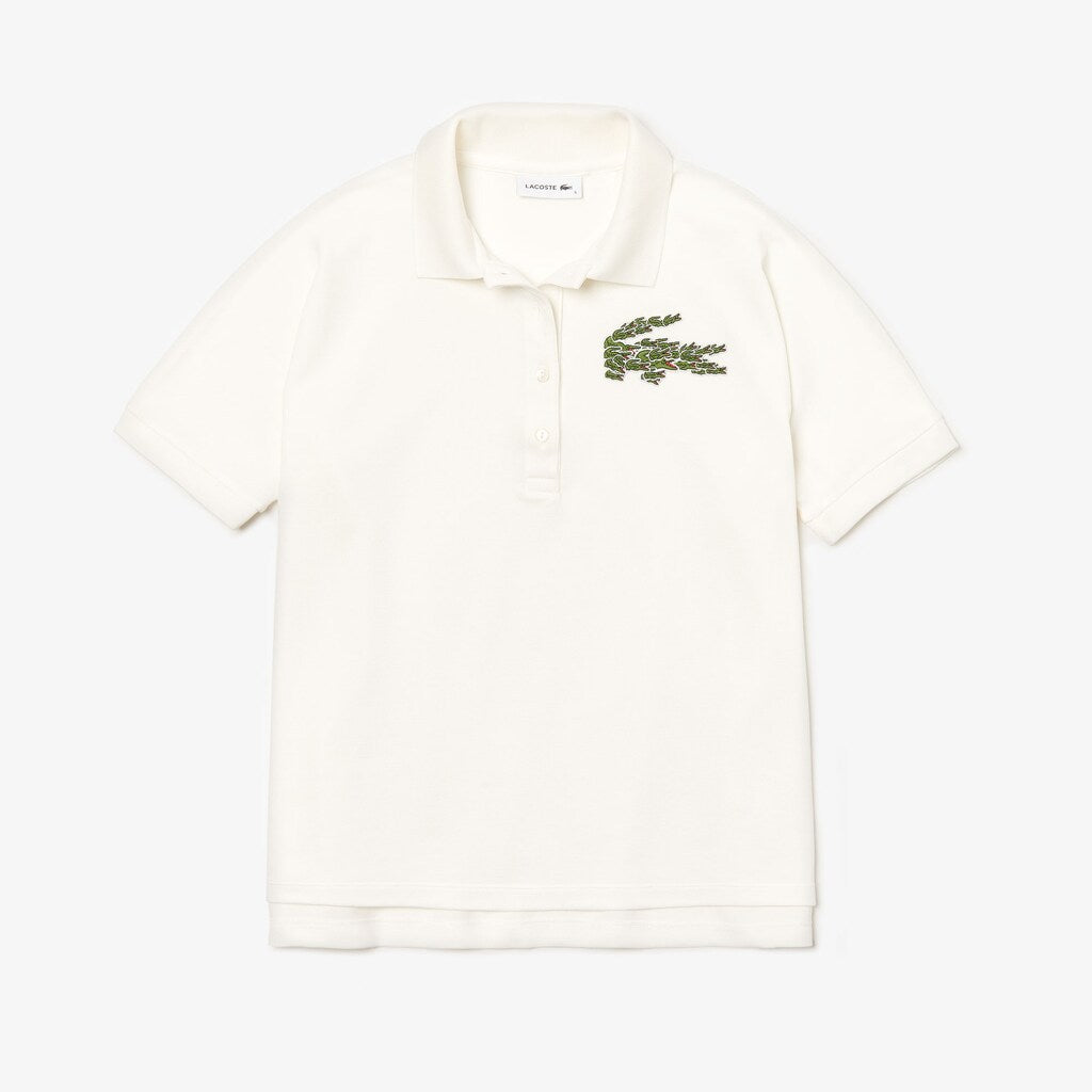 Women's Relaxed Fit Croco Magic Logo Piqué Polo / Lacoste
