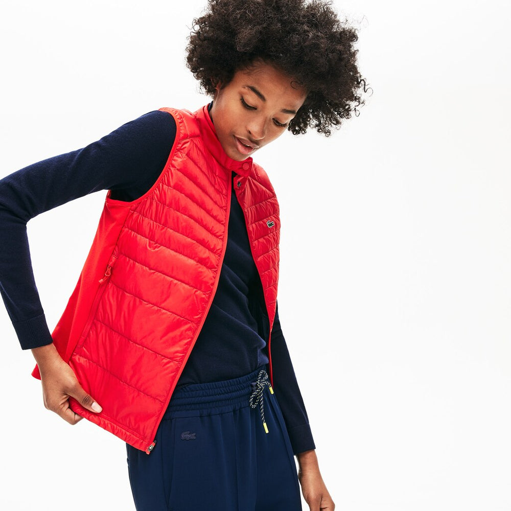 Women's SPORT Water-Resistant Quilted Technical Golf Vest / Lacoste
