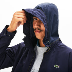 Men's Hooded Weather-Adaptable Windbreaker Jacket / Lacoste