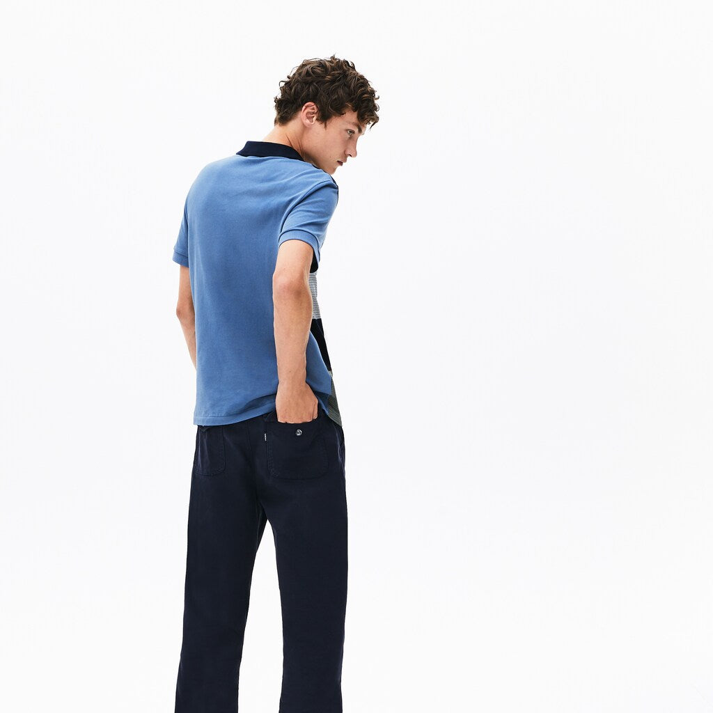 Men's Regular Fit Paneled Color-Blocked Polo Shirt / Lacoste