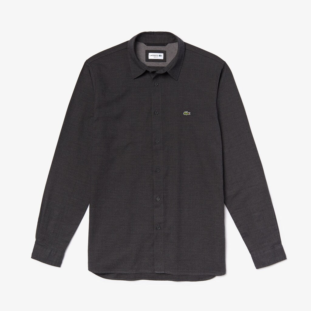 Men's Slim Fit Cotton Flannel Shirt / Lacoste